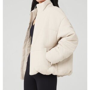 Stage corduroy puffer